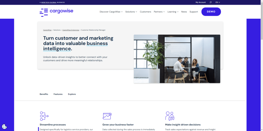 2. CargoWise: A Sleek Pipedrive Alternative