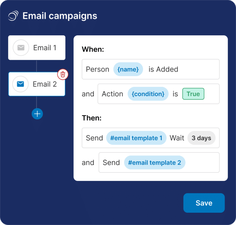 Automated email campaigns