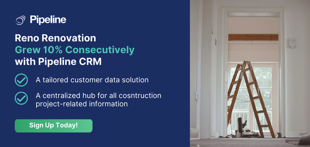 Reno Renovation grew 10% with Pipeline CRM