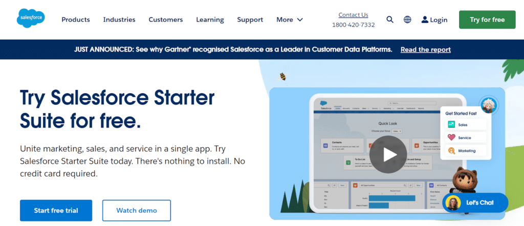 Best CRMs for Painting Contractors: Salesforce CRM