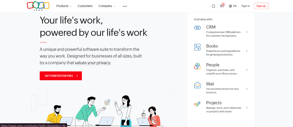 Best CRMs for Painting Contractors: Zoho CRM