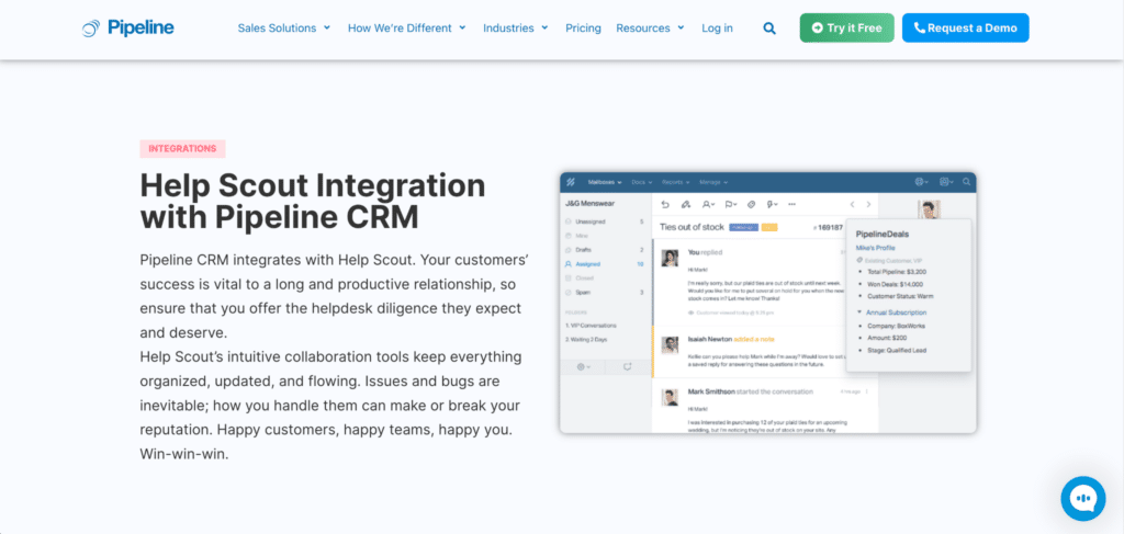 CRM Integration 3- Improve Sales and Support Communications with Help Scout