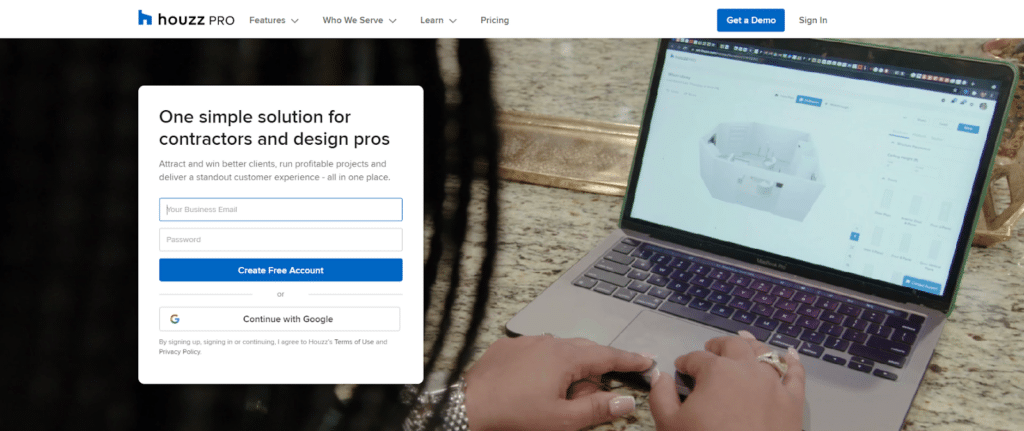 Houzz Pro: Best CRM for Fencing Service Marketing