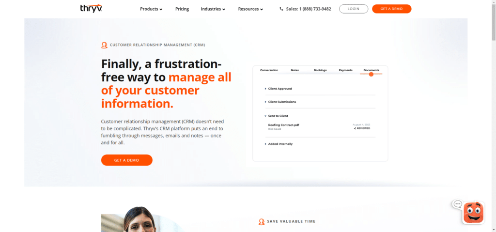 Thryv CRM- Best for Manufacturing Generalists